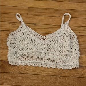 White Crochet Lace Top